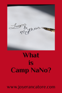 Last week I shared with you about my plans to write a novella next month and participate in Camp NaNoWriMo. What is Camp NaNo anyway? www.joyerancatore.com