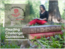 Icon of the cover of the 2024 LAM Summer Reading Challenge Guidebook. Click to get your copy!