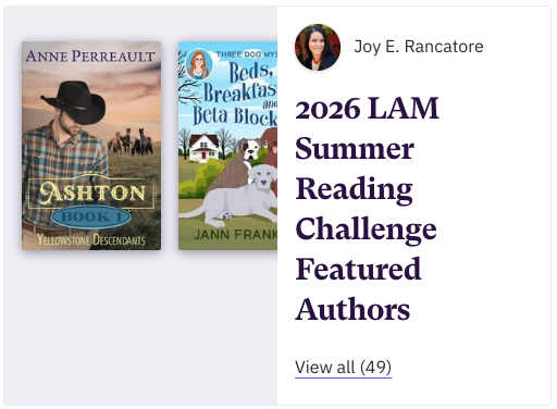 Screen Shot 2026-06-06 at 5.02.05 PM Screenshot of two book lists on Joy E. Rancatore's bookshop .org shop.